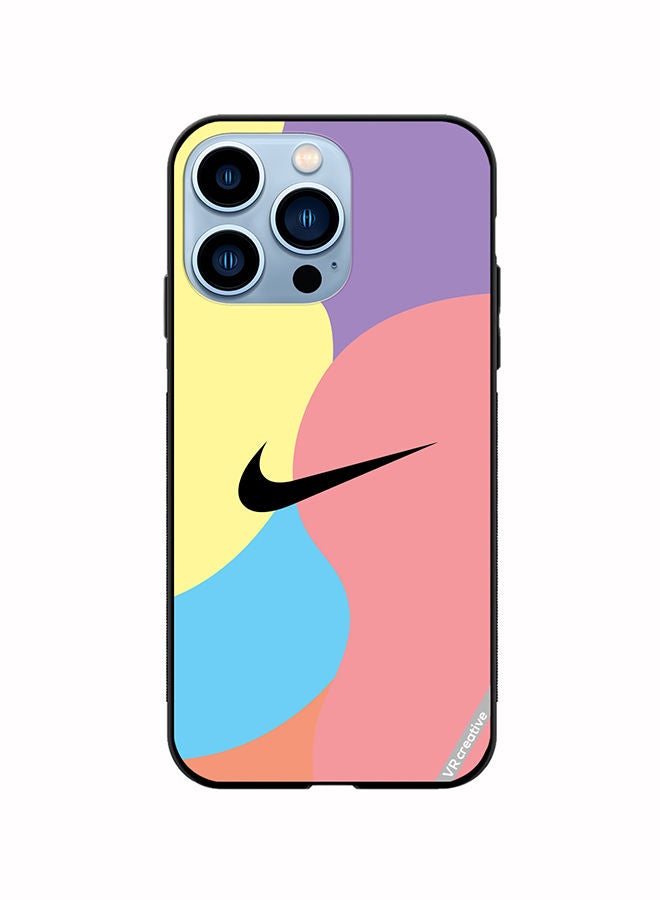 Protective Case Cover For Apple iPhone 14 Pro Max Nike Logo Colourful Design Multicolour