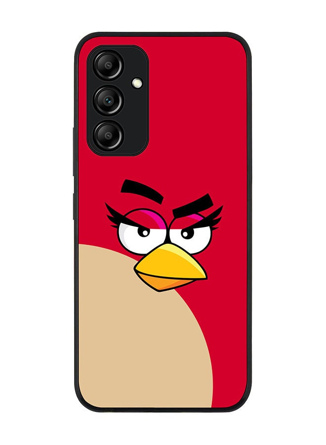 Rugged Black edge case for Samsung Galaxy A34 5G Slim fit Soft Case Flexible Rubber Edges Anti Drop TPU Gel Thin Cover - Girl Red - Angry Birds