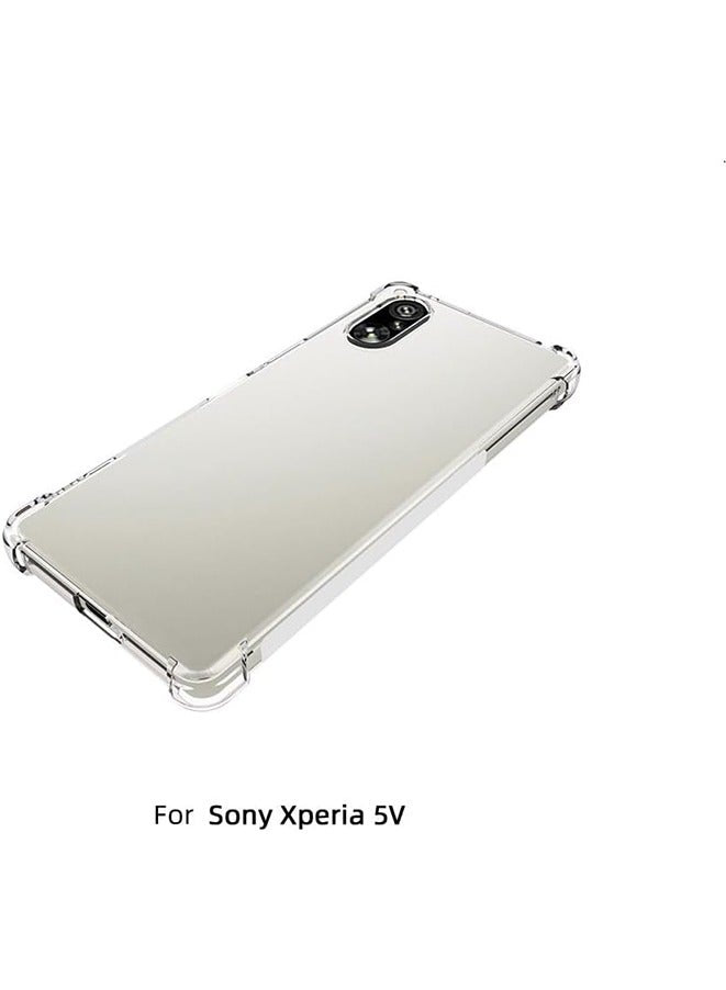 Case For Sony Xperia 5 V 5g (2023), Shock-resistant Flexible Tpu Gasbag Protection Rubber Soft Silicone Anti Dropping Phone Cover