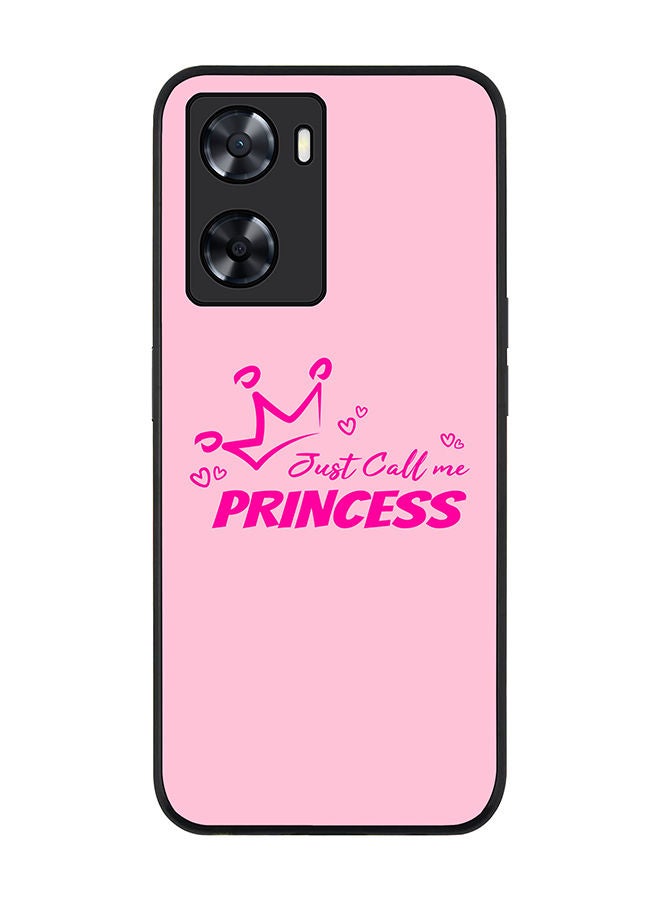 Rugged Black edge case for Oppo A57 4G/Oppo A77 4G/Oppo A77s Slim fit Soft Case Flexible Rubber Edges Anti Drop TPU Gel Thin Cover - Just call me princess