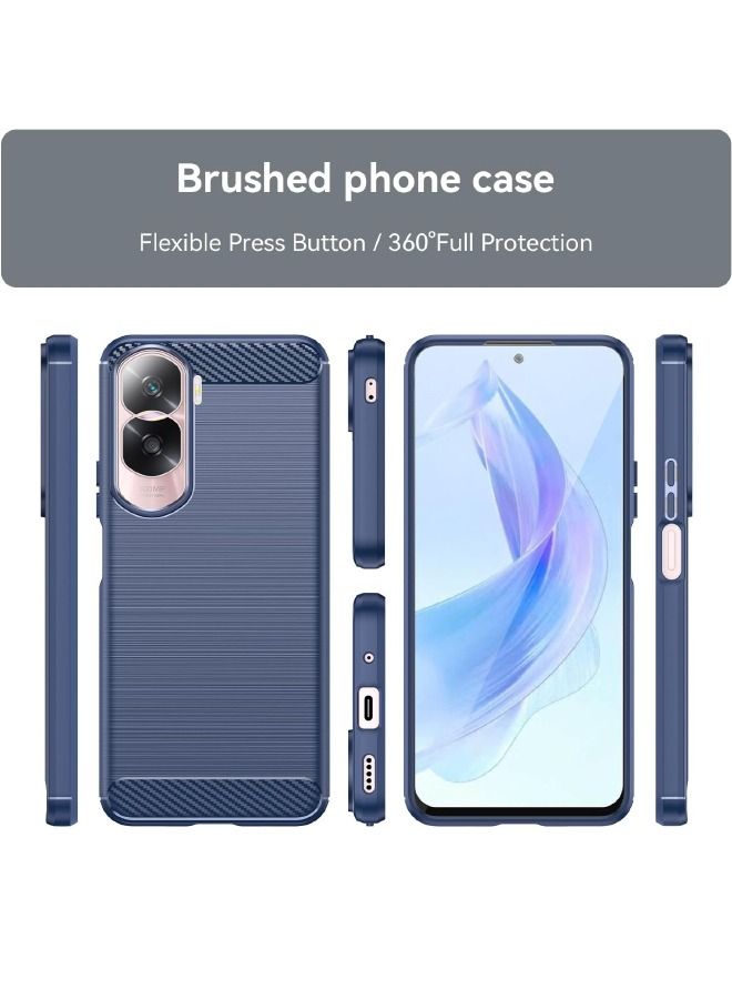 Honor 90 Lite Case, Fashion Shock-Absorption Anti-Drop Flexible Brushed TPU Bumper Soft Rubber Protective Phone Case Cove for Honor 90 Lite (6.7