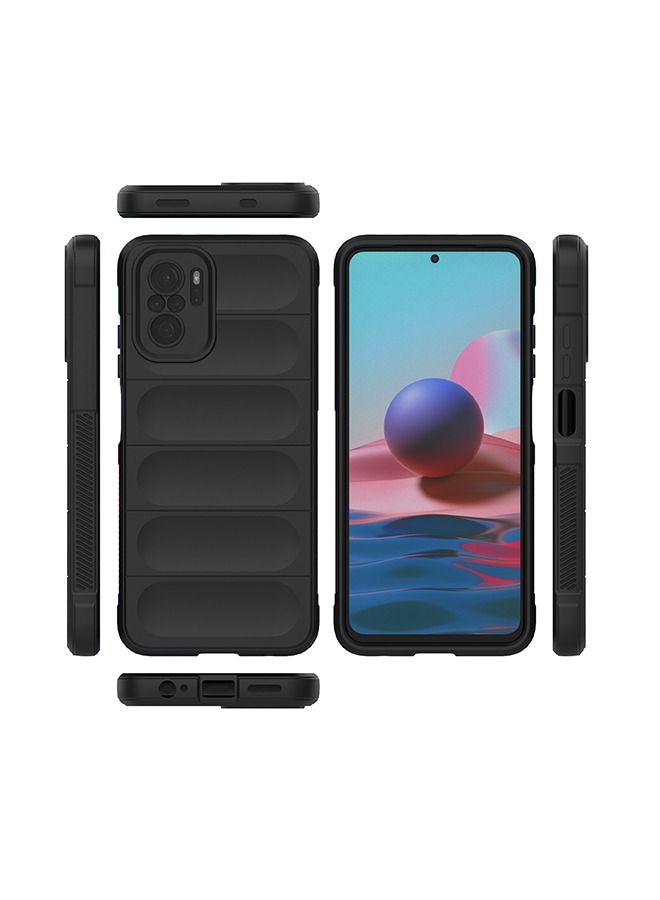 Xiaomi Poco M5s Redmi Note10 4g Redmi Note 10S 4g Case Cover with Lens Protector Back Accessories Lightweight Anti-Scratch Shockproof Back Cover Black