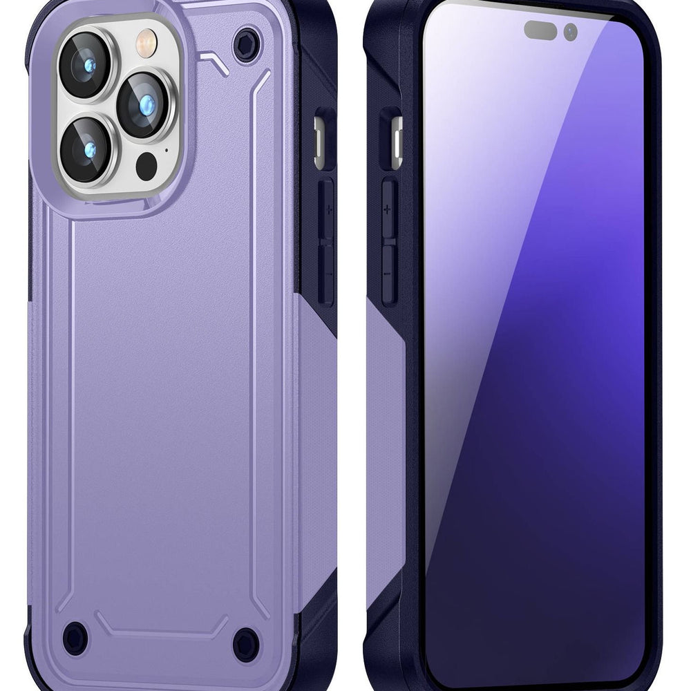 Zchiko iPhone 14 Pro Max Case 6.7 Inch Anti-Drop Shock Absorption Anti-Scratch and Hard Back Military Grade, Hybrid Case Cell Phone Case iPhone 14 Pro Max Case. Color - Purple