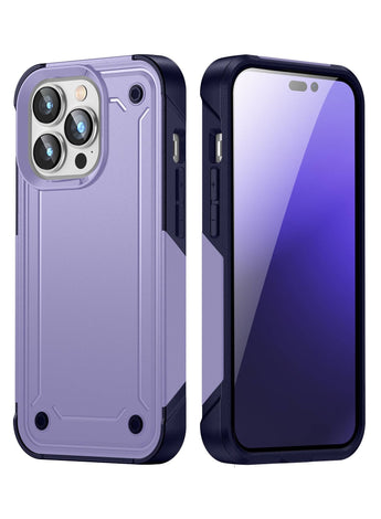 Zchiko iPhone 14 Pro Max Case 6.7 Inch Anti-Drop Shock Absorption Anti-Scratch and Hard Back Military Grade, Hybrid Case Cell Phone Case iPhone 14 Pro Max Case. Color - Purple