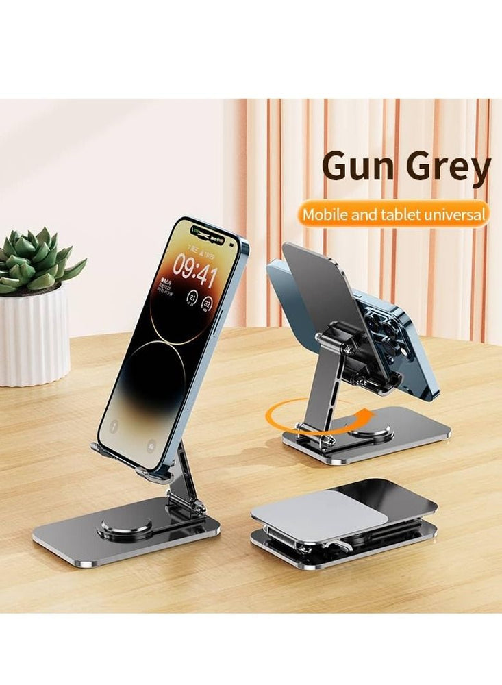 TyCom Cell Phone Stand, Adjustable phone holder for Desk, Foldable Desktop Tablet Stand Holder, Double Adjustable Mobile stand Phone Tablet Holder (Q10)