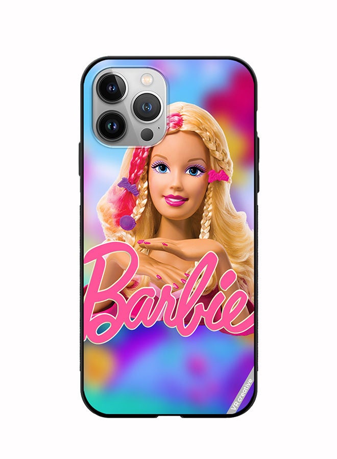 Protective Case Cover For Apple iPhone 12 Pro Pny Barbie Design Multicolour