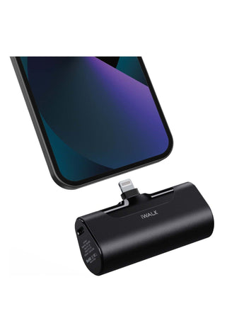 Small Portable Charger 4500mAh Ultra-Compact Power Bank Cute Battery Pack Compatible with iPhone 13/13 Pro Max/12/12 Mini/12 Pro Max/11 Pro/XS Max/XR/X/8/7/6/Plus and More (Black)