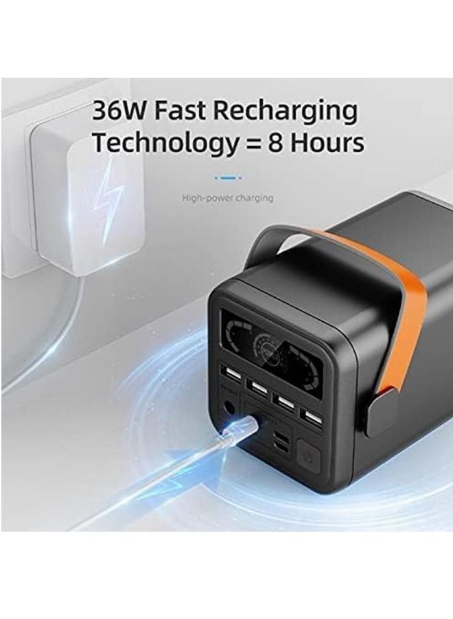 Power Bank 60000 mAh Quick Charge Power Bank Large Capacity Four USB Ports Mobile Power Bank Outdoor Portable 36 W Energy Storage Power