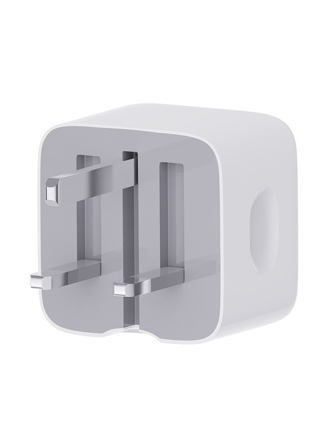 25W PD Power Adapter (GaN) USB Type C Fast Charger Travel Adapter For Iphone 15/15 Pro/15 Pro Max/15 Plus/14/13/12, Samsung, OnePlus- White