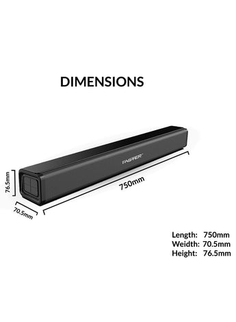 2.0CH SoundBar 30w Power Dual Drivers, Bt V5.0, Optical in, Aux, USB Input, Remote Control with Optical Connectivity