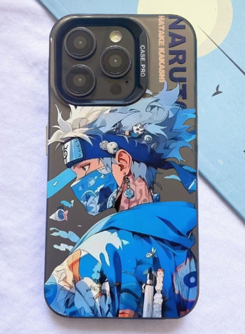 iPhone 15 Pro Max Case, PC Hard Phone Protective Case with Anime Naruto Kakashi Pattern, Anti-Scratch Shockproof Anti-Yellowing Case Cover for Apple iPhone 15 Pro Max 6.7''