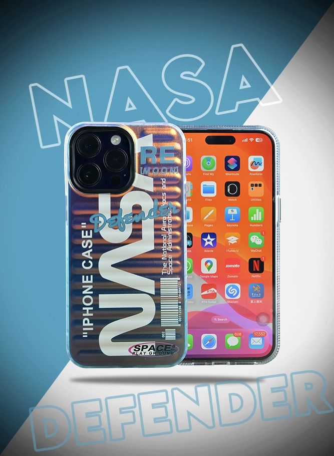 iPhone 14 Pro Max Case Futuristic Cover with NASA Inspiration