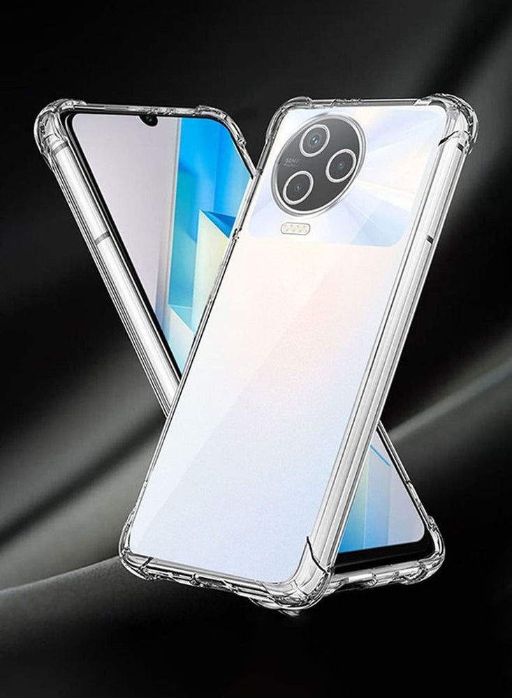 Infinix NOTE 12 PRO 4G Case Cover with Camera Protection, Protective Shock Absorption Bumper soft Transparent Clear Case For Infinix NOTE 12 PRO 4G