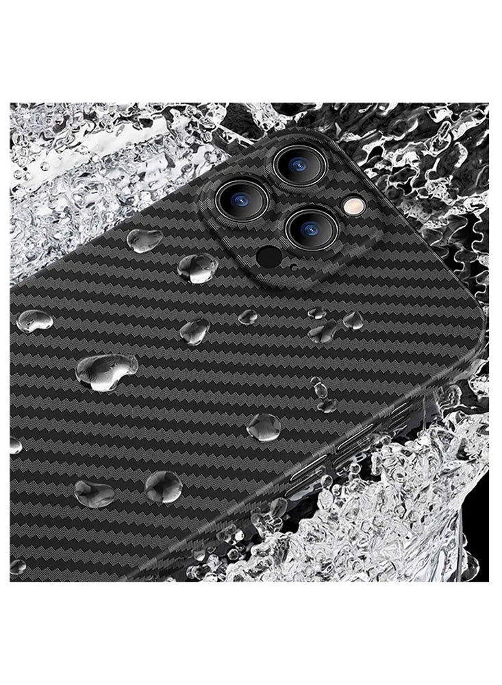 X-LEVEL Nanofiber Kevlar Series Carbon Fiber MagSafe Case for iPhone 15 Pro Max - Black color