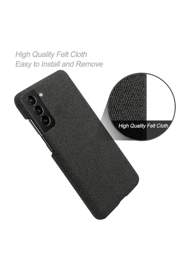 Samsung Galaxy S22 Plus Fabric Case/Cover Slim Drop Protection Shockproof Phone - Black