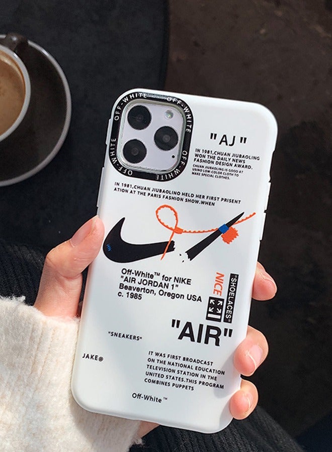 Protective Case Cover For Apple iPhone 15 Pro Nike Off-White Case White