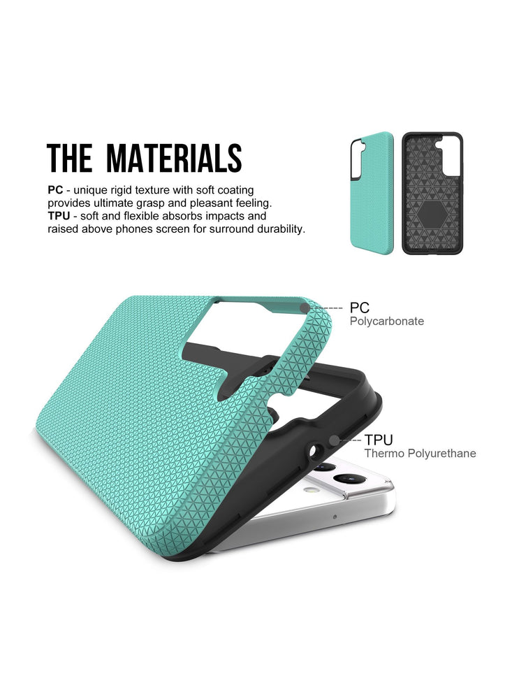 Samsung Galaxy S22 Plus Thermoplastic Polyurethane Case/Cover Slim Heavy Duty Drop Protection Shockproof Phone - Teal