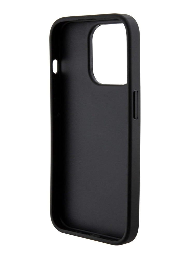 Guess Gripstand SAFFIANO Case For iPhone 15 Pro (Black)