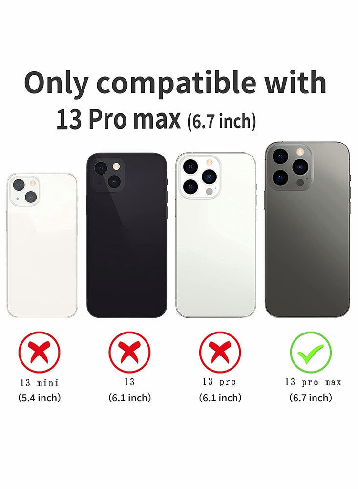 Excefore for iPhone 13 Pro Max Case, 13 Pro Max Cover Kickstand Case with Slide Camera Cover