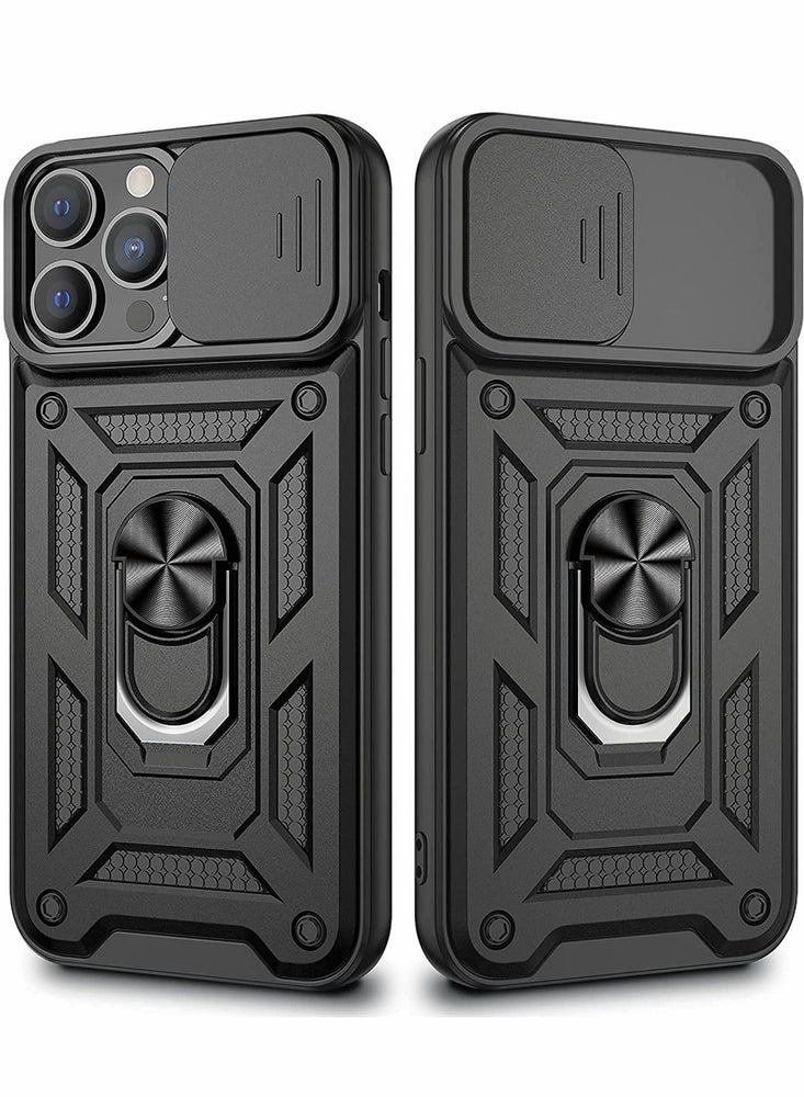 Excefore for iPhone 13 Pro Max Case, 13 Pro Max Cover Kickstand Case with Slide Camera Cover