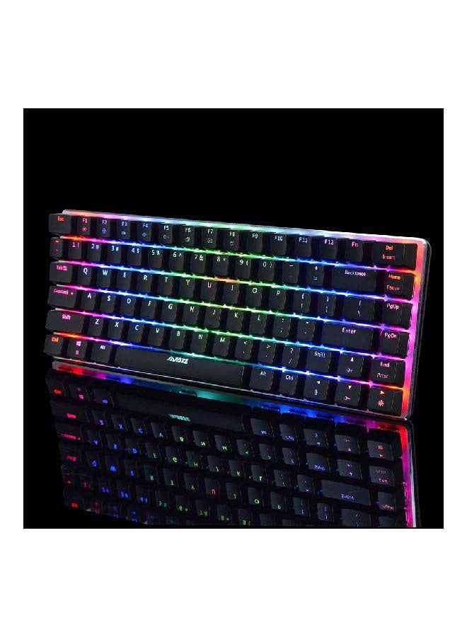 AK33 Gaming 82 keys Mechanical keyboard, RGB backlit Wired keys Computer keyboard for PC Laptop gaming(Black Switch)