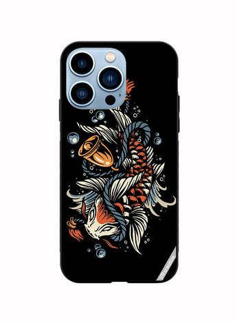 Protective Case Cover For Apple iPhone 13 Pro Max Koi Fish Design Multicolour