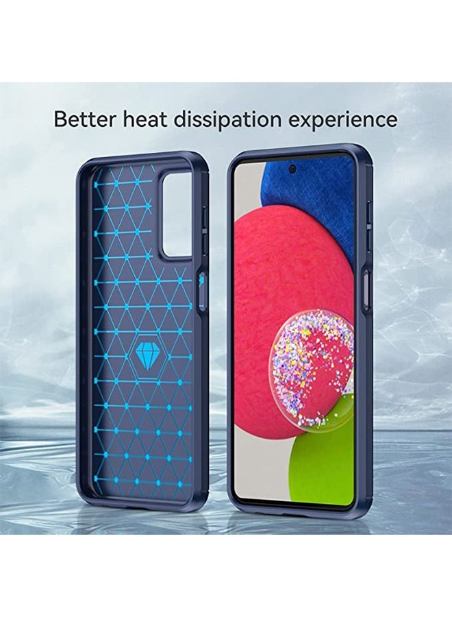 Samsung Galaxy A23 4G，5G Case Cover with Fashion Shock Absorption Flexible TPU Bumper Soft Rubber Protective Back Cove Cell Accessories Protection Blue