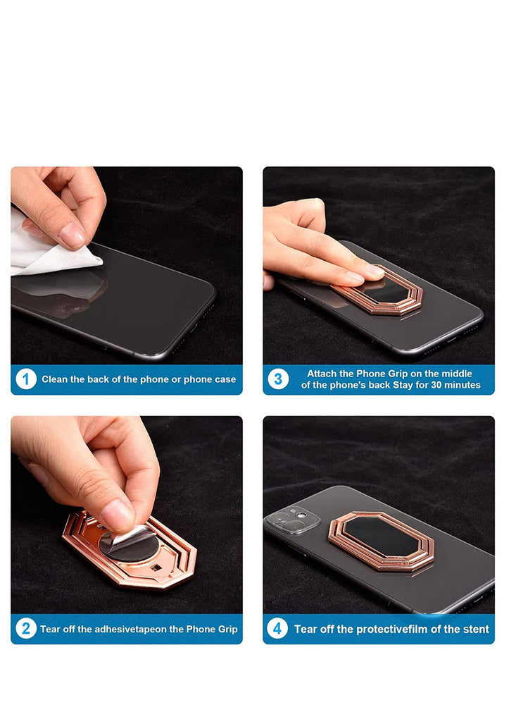 360° Free Swivel Foldable Phone Finger Holder Grip For Magnetic Mount Compatible With Any Smartphone