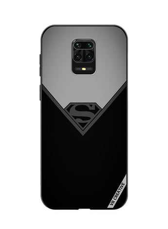 Protective Case Cover For Xiaomi Redmi Note 9S/9 Pro Simple Superman Design Multicolour