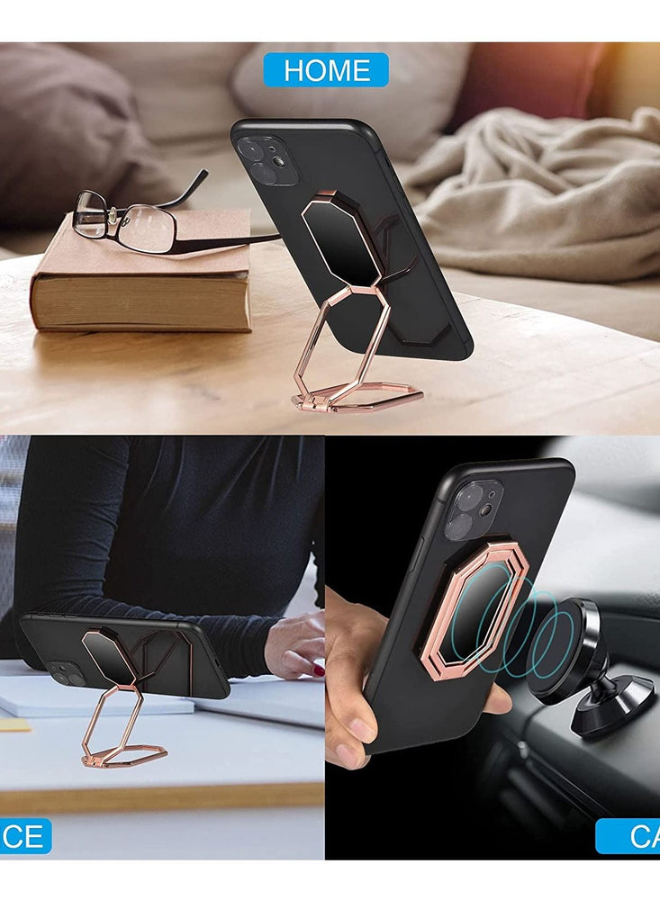 360° Free Swivel Foldable Phone Finger Holder Grip For Magnetic Mount Compatible With Any Smartphone