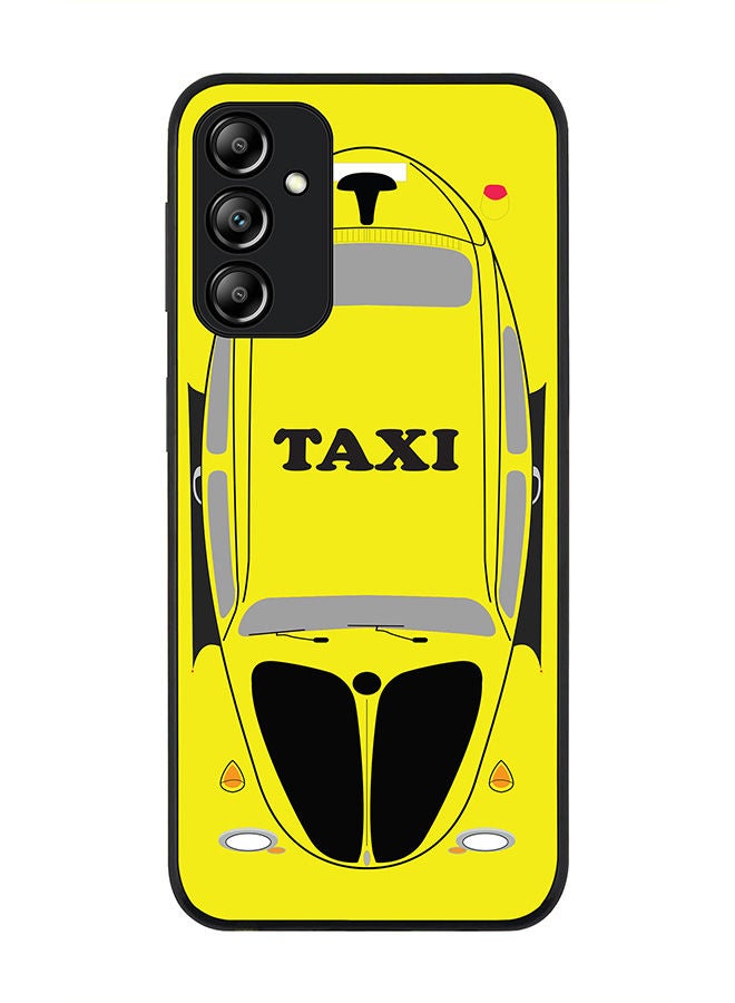 Rugged Black edge case for Samsung Galaxy A24 4G Slim fit Soft Case Flexible Rubber Edges Anti Drop TPU Gel Thin Cover - Yellow Taxi