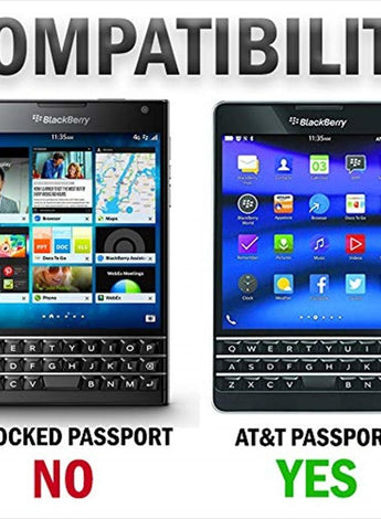 Case for AT&T BlackBerry Passport, Nakedcellphone's Black Kickstand Case Slim Hard Shell Cover for AT&T BlackBerry Passport (SQW100-3)