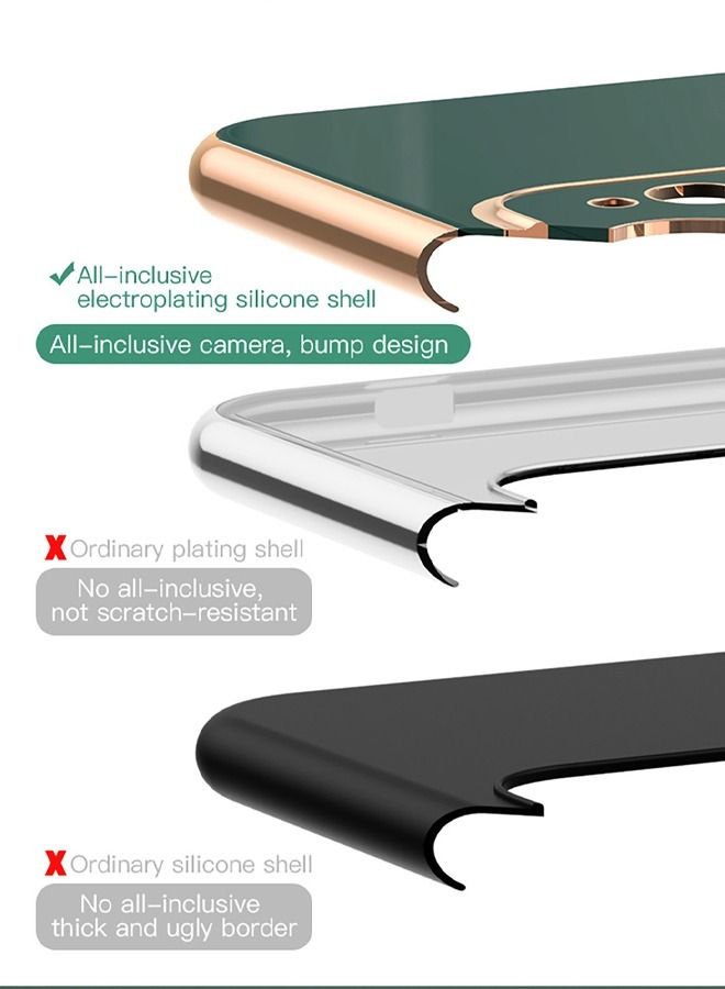 Samsung Galaxy A54 5G Case with Ring Holder Plating Edge 360° Kickstand Cover Slim Soft Flexible TPU Protective Phone Cases A54 5G Back Cover Samsung Galaxy A54 Protector