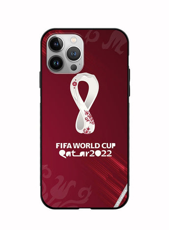 Protective Case Cover For Apple iPhone 11 Pro Max Qatar World Cup Design Multicolour