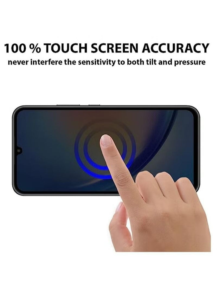 2 Pcs Privacy Screen protector compatible with Samsung Galaxy A34 Screen Cover Tempered Glass with HD Full Protection Easy Installation Scratch Resistant 9H Hardness for Samsung Galaxy A34 Mobile Phon