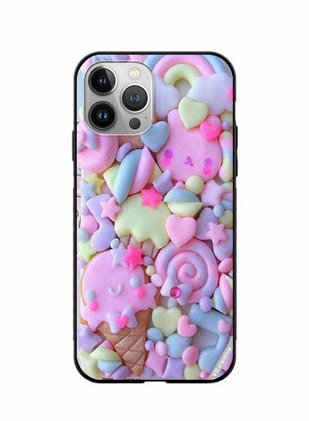 Protective Case Cover For Apple iPhone 11 Pro Kawai Decoden Design Multicolour