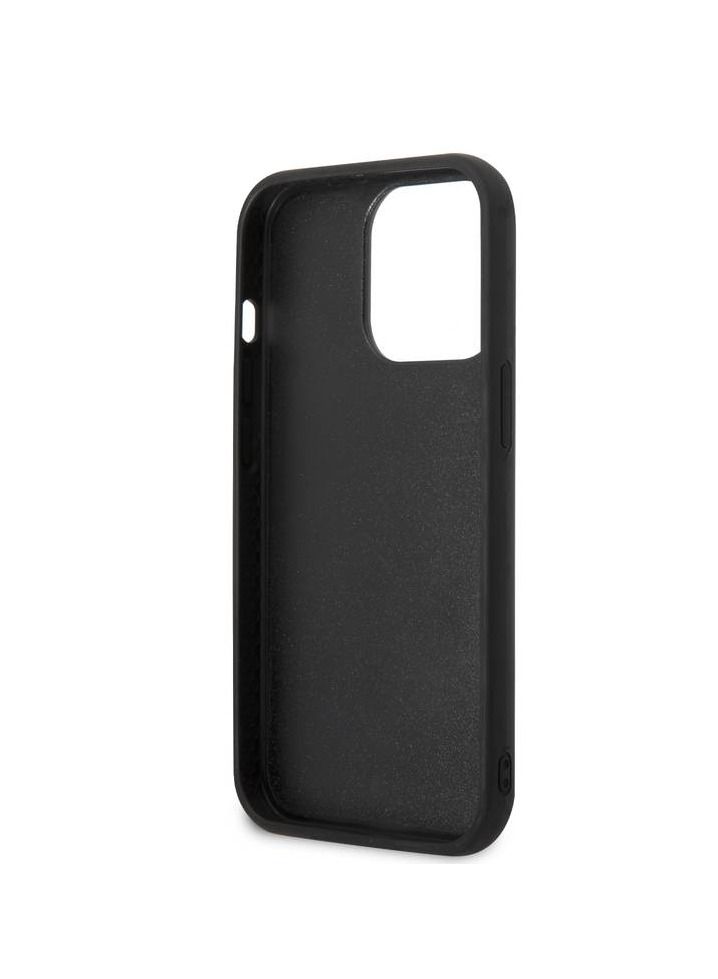 3D Rubber Karl Choupette Hard Case, Extra Shield Protection, New Slim Back Cover Compatible With iPhone 14 Pro 6.1 Inches - Black