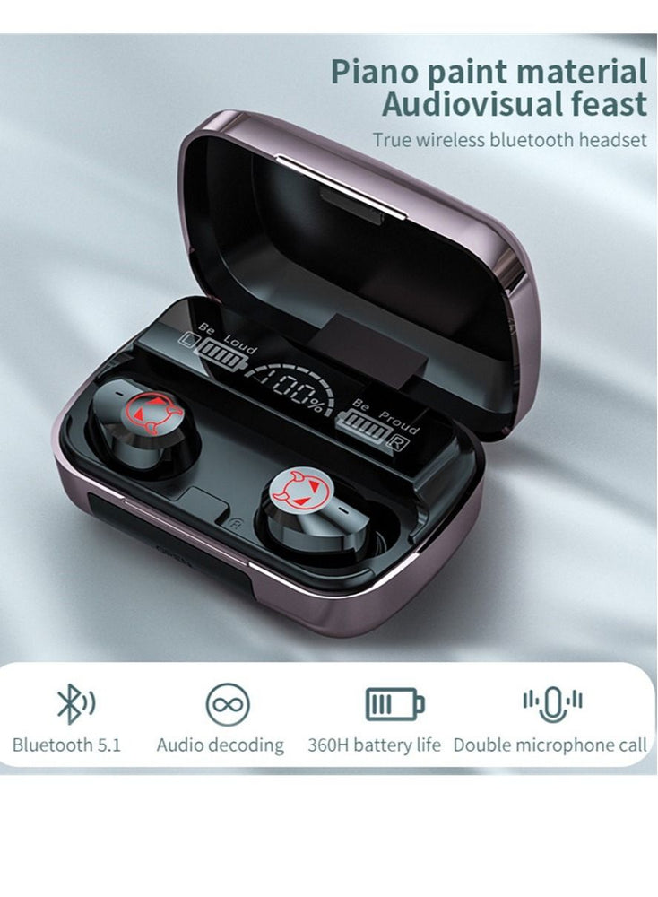 M23 Little Devil Wireless Bluetooth Headset Sports Waterproof TWS In-Ear Touch Binaural 5.1 Pink wireless earbuds true wireless compatible apple Suitable for Android and other systems bluetooth 5 true wireless earbuds