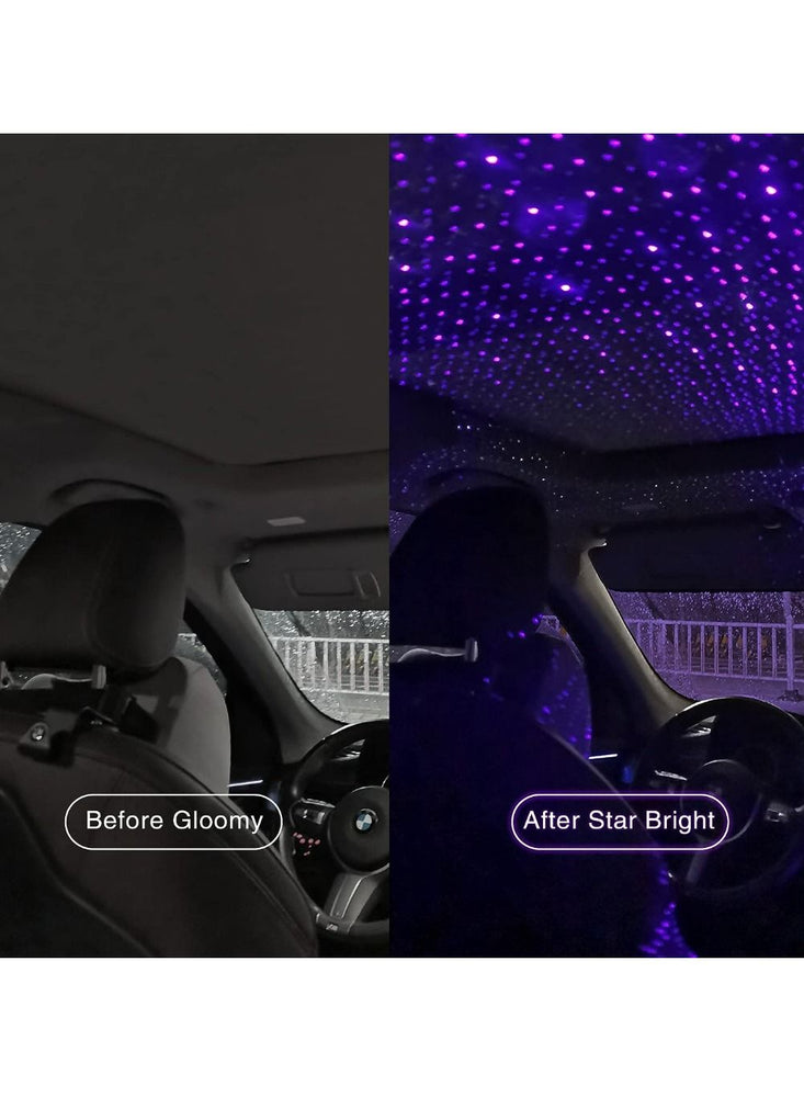 Star Projector Night Light, Car Accessories for Women and Men, Romantic Car Led Lights Interior, Adjustable Interior Car Lights