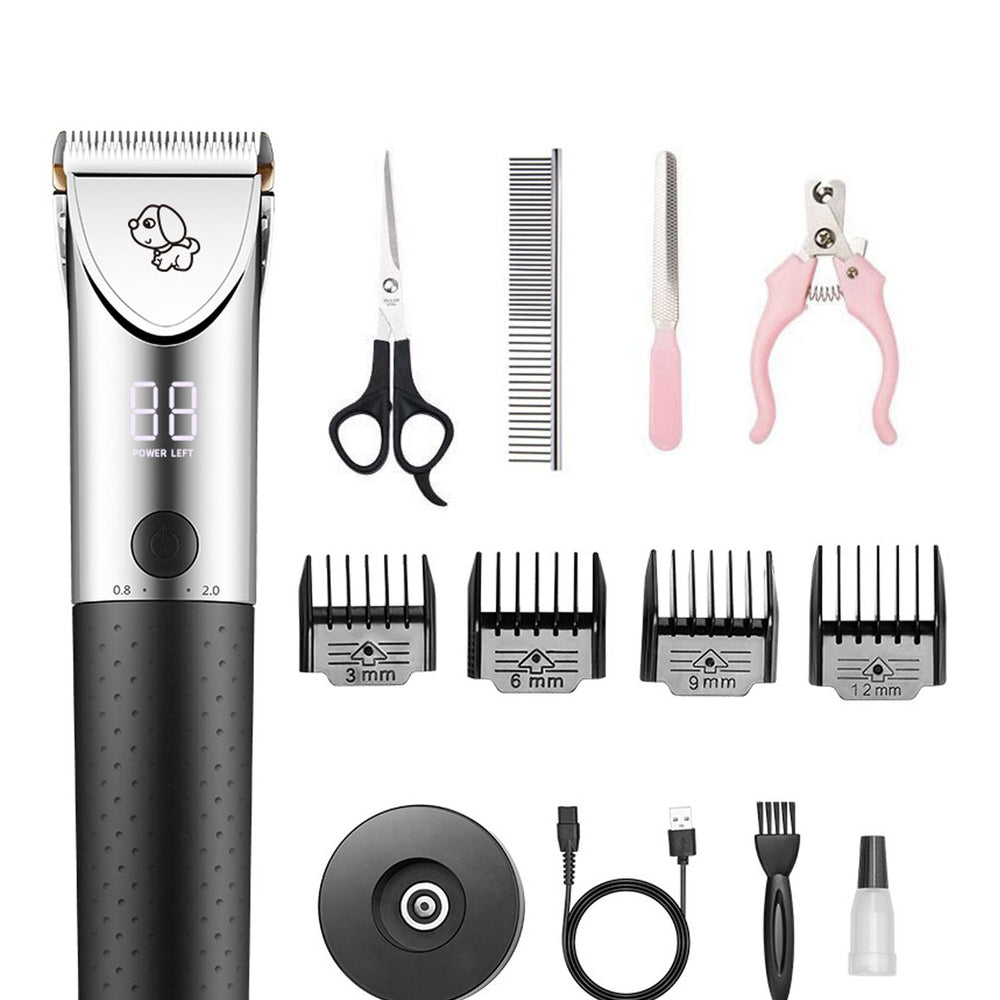 Dog Grooming Kit,Electrical Pet Shaver Clippers, Low Noise,USB Rechargeable, Cordless, Suitable for Dogs Cats Pets