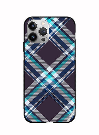 Protective Case Cover For Apple iPhone 12 Pro Max Checkered Design Multicolour