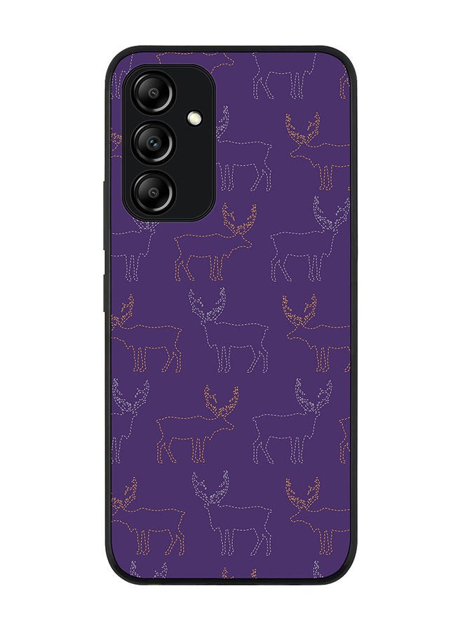 Rugged Black edge case for Samsung Galaxy A54 5G Slim fit Soft Case Flexible Rubber Edges Anti Drop TPU Gel Thin Cover - Purple Moose