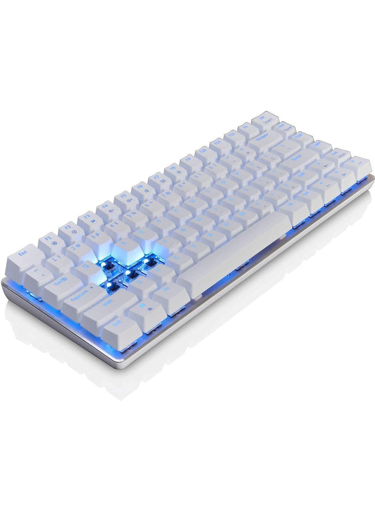 AK33 Gaming 82 keys Mechanical keyboard, Blue backlit Wired keys Computer keyboard for PC Laptop gaming(Blue Switch)