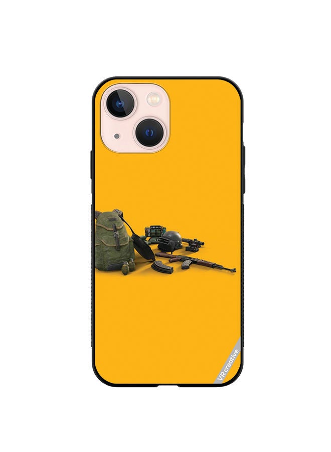 Protective Case Cover For Apple iPhone 13 mini Pubg Weapons Design Multicolour