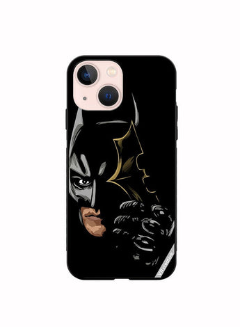 Protective Case Cover For Apple iPhone 14 Plus Batman Black Design Multicolour