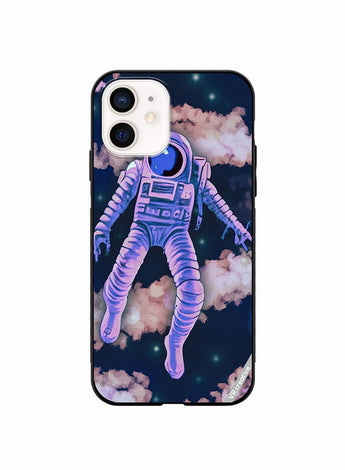 Protective Case Cover For Apple iPhone 11 Retro Style Vibrant Space Scene Design Multicolour