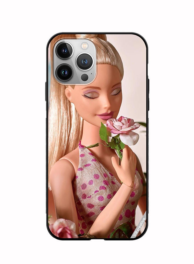 Protective Case Cover For Apple iPhone 12 Pro Max Pink Barbie Design Multicolour