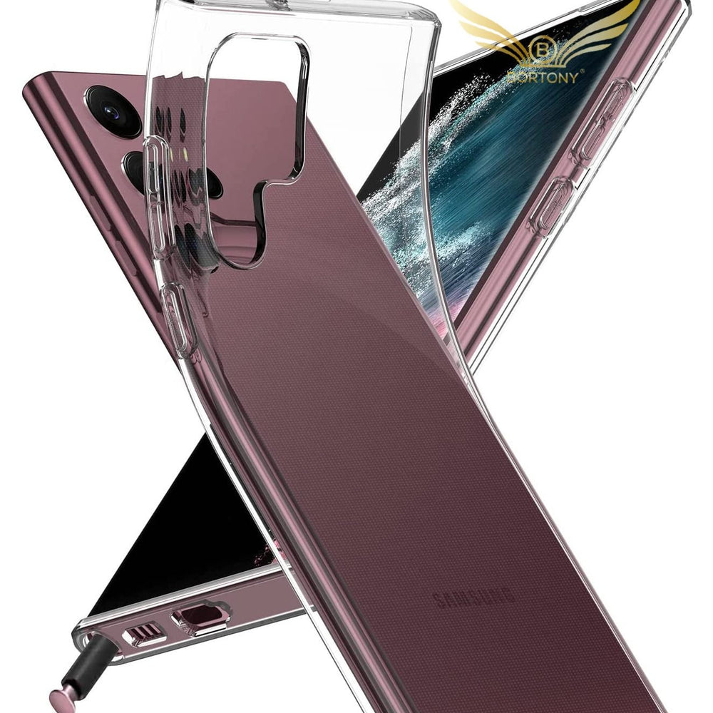 Samsung Galaxy S22 Ultra Case Clear Slim Fit Crystal Clear Transparent Anti-Scratch Flexible Soft TPU