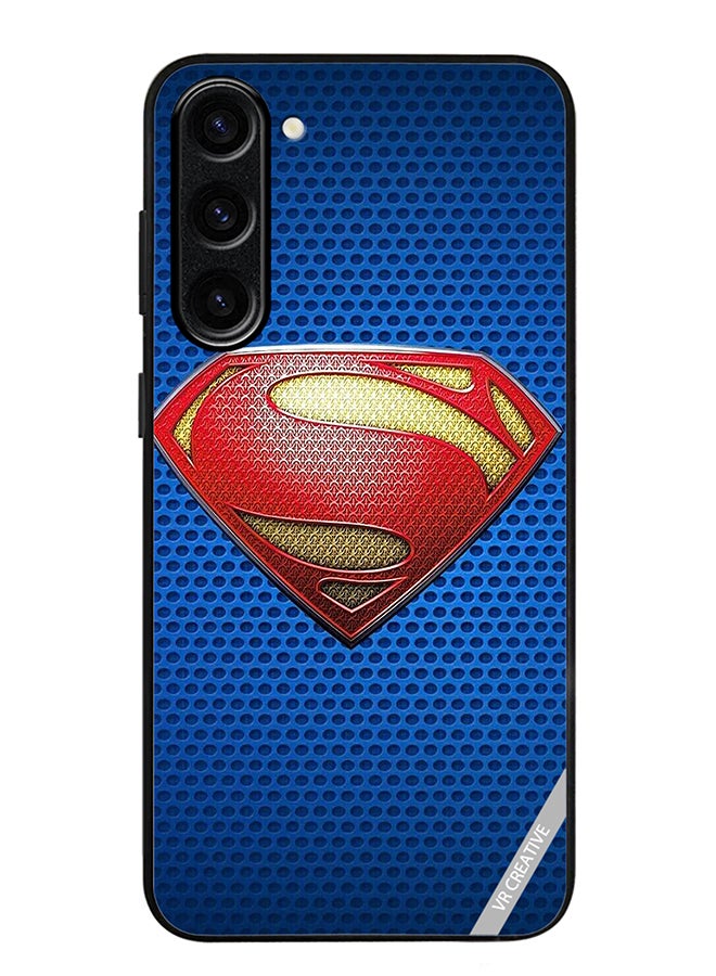 Protective Case Cover For Samsung Galaxy S23 FE Superman Logo Design Multicolour