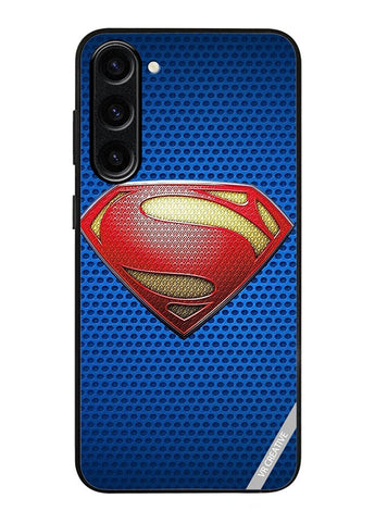 Protective Case Cover For Samsung Galaxy S23 FE Superman Logo Design Multicolour